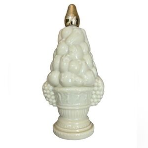 Vintage Avon Compote Cologne Bottle Fruit Basket Topiary Collectible